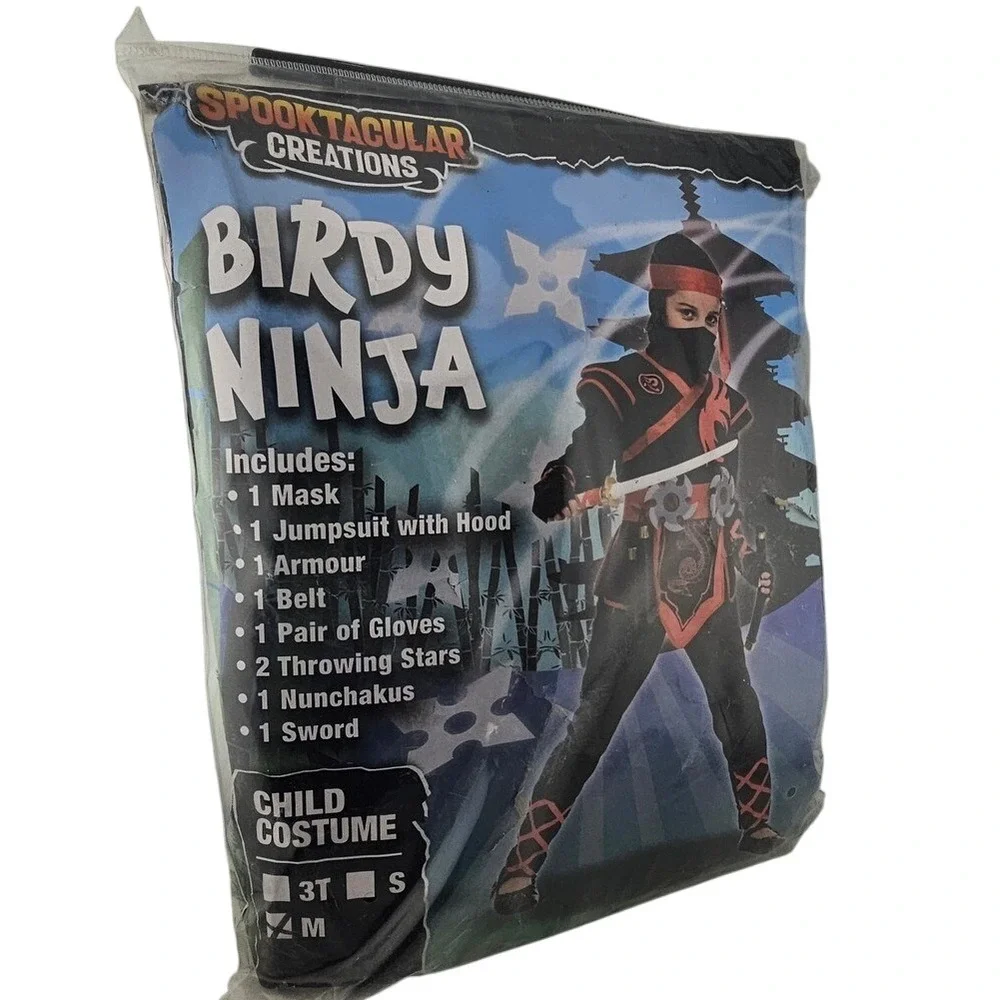 Spooktacular Creations Birdy Ninja Costume Set Child Small Mask Sword‎